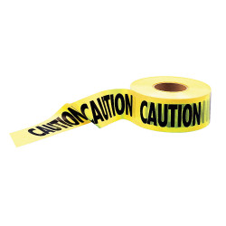 Barricade Tape, Yellow/Black, 1000 ft x 3 In 16000