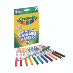 Crayola® MARKER,WASH,FINE,12/ST 587813