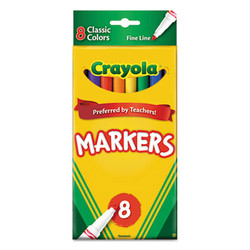 Crayola® MARKER,CLASSIC,FINE,8/ST 587709