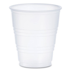 Dart® High-Impact Polystyrene Cold Cups, 5 oz, Translucent, 100/Pack Y5