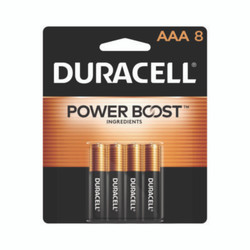 Duracell® Power Boost CopperTop Alkaline AAA Batteries, 8/Pack MN2400B8Z