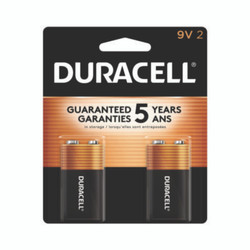 Duracell® Coppertop Alkaline 9v Batteries, 2/pack MN1604B2Z