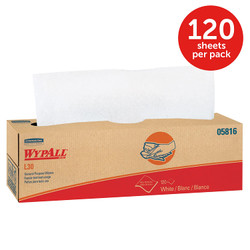 Wypall L30 Wipers, 9 4/5 X 16 2/5, 120/Box, 6 Boxes/Carton