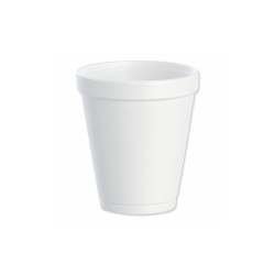 Dart® Foam Drink Cups, 8 Oz, White, 25/bag, 40 Bags/carton 8J8