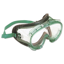 V80 MONOGOGGLE 211 Goggles, Clear/Green, Antifog, Foam Lining