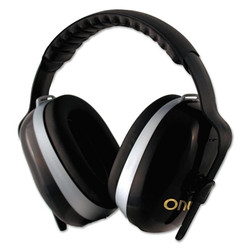 H70 ONYX Earmuffs, 26 dB NRR, Black, Headband