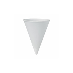 Dart Cone Water Cups, Cold, Paper, 4 Oz, White, 200/Pack 4BR