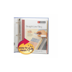 Smead™ Poly Ring Binder Pockets, 9 X 11.5, Clear, 3/pack 89500