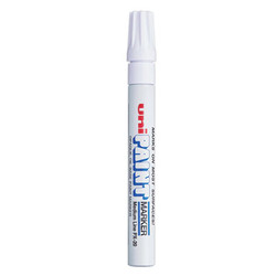 uni®-Paint Permanent Marker, Medium Bullet Tip, White 63613
