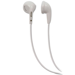 Maxell® EB-95 Stereo Earbuds, 4 ft Cord, White 190599