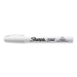 Sharpie® Permanent Paint Marker, Fine Bullet Tip, White 35543