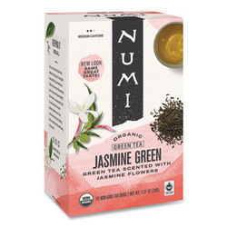 Numi® Organic Teas And Teasans, 1.27 Oz, Jasmine Green, 18/box 10108