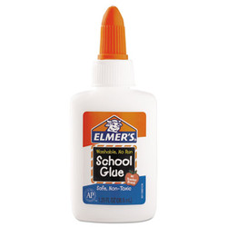 Elmer\\'s® Washable School Glue, 1.25 Oz, Dries Clear E301