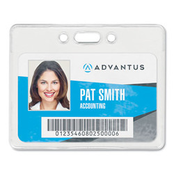 Advantus BADGE,HOLDER,HORZ,50,CLR 75450