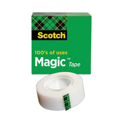 Scotch® Magic Tape Refill, 1" Core, 0.75" X 83.33 Ft, Clear 810