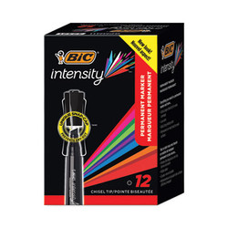 BIC® MARKER,CHISEL TIP,BK GPMM11 BLK