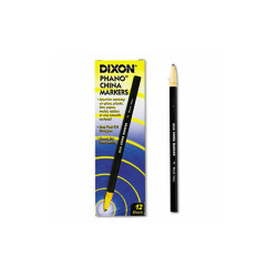 Dixon® China Marker, Black, Dozen X00077