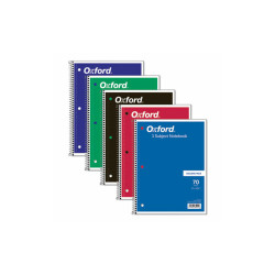 Oxford™ NOTEBOOK,1SUB,CLGE RLE,WH 65021