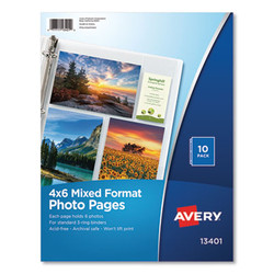 Avery® PAGE,PHOTO,4X6,10/PK 13401