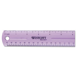 Westcott® 12" Jewel Colored Ruler, Standard/metric, Plastic 12975