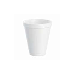 Dart® Foam Drink Cups, 12 oz, Squat, White, 1,000/Carton 12J16
