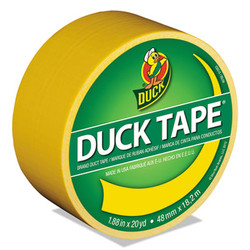 Duck® Colored Duct Tape, 3" Core, 1.88" X 20 Yds, Yellow 1304966