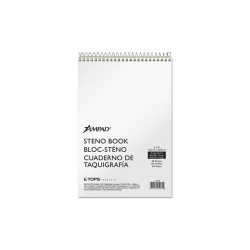 Ampad® Steno Pads, Gregg Rule, Tan Cover, 60 Green-Tint 6 X 9 Sheets 25-270