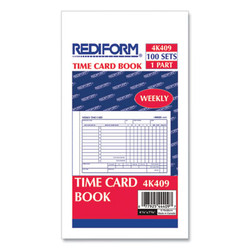 Rediform® CARD,WKLY TIME WAG 4.25X7 4K409