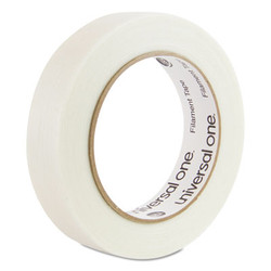 Universal® 350# Premium Filament Tape, 3" Core, 24 Mm X 54.8 M, Clear UNV31624