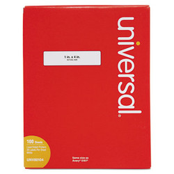 Universal® LABEL,DT,1X4,2000,WH UNV80104