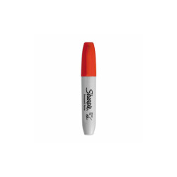 Sharpie® Chisel Tip Permanent Marker, Medium Chisel Tip, Red, Dozen 38202