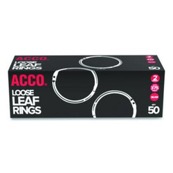 ACCO Metal Book Rings, 2" Diameter, 50/Box A7072205