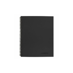 Cambridge® NOTEBOOK,WIRE BND 20#,BK 06062