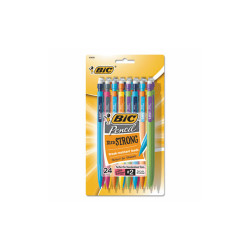 BIC® PENCIL,24-PK 0.9MM,BK MPLWP241