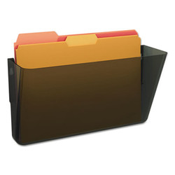 deflecto® DocuPocket Stackable Wall Pocket, Letter Size, 13" x 4", Smoke 73202