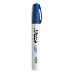 Sharpie® Permanent Paint Marker, Medium Bullet Tip, Blue 35551