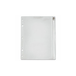 Oxford™ Zippered Ring Binder Pocket, 10.5 x 8, Clear 68504