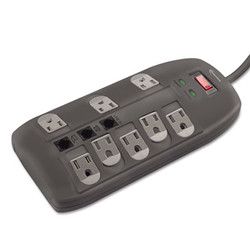 Innovera® Surge Protector, 8 AC Outlets, 6 ft Cord, 2,160 J, Black IVR71656