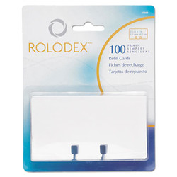 Rolodex™ Plain Unruled Refill Card, 2.25 X 4, White, 100 Cards/pack 67558