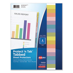 Avery® PROTECTOR,SHT,INDX8TAB 74161