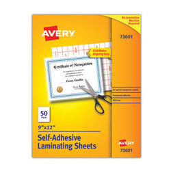 Avery® SHEET,LAMINATE,9X12,50/BX 73601