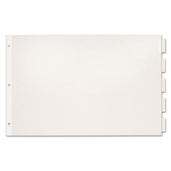 Cardinal® DIVIDER,PPR11X17,5TAB,CLR 84812