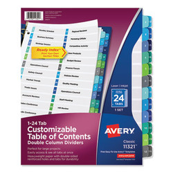 Avery® INDEX,READY,24TAB,AST 11321