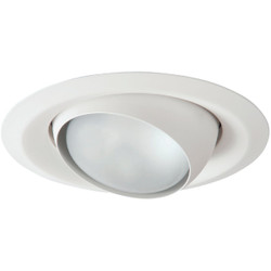 Halo 6 In. White Self-Flanged Eyeball Recessed Light Trim RE-6130WH Pack of 6