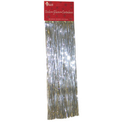 F C YOUNG Thick 18 In. Silver Christmas Tinsel 3630 Pack of 72