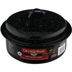 GraniteWare 3 Lb. Black Covered Round Roaster 34863