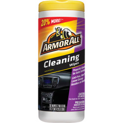 Armor All Unscented 7 In. x 8 In. Multi-Purpose Cleaning Wipes (30-Count) 17497C