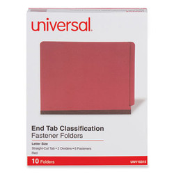 Universal® FOLDER,CLASS,6SEC,LTR,RD UNV10315