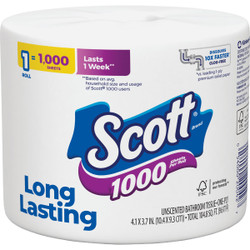 Kimberly Clark Scott 1000 Sheets Per Roll Regular Toilet Paper 39327 Pack of 36