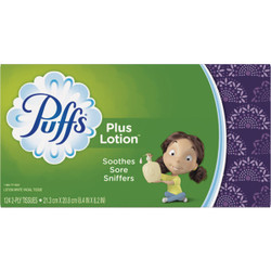 Puffs Plus Lotion Facial Tissue (124 Count) 3700039346 Pack of 24